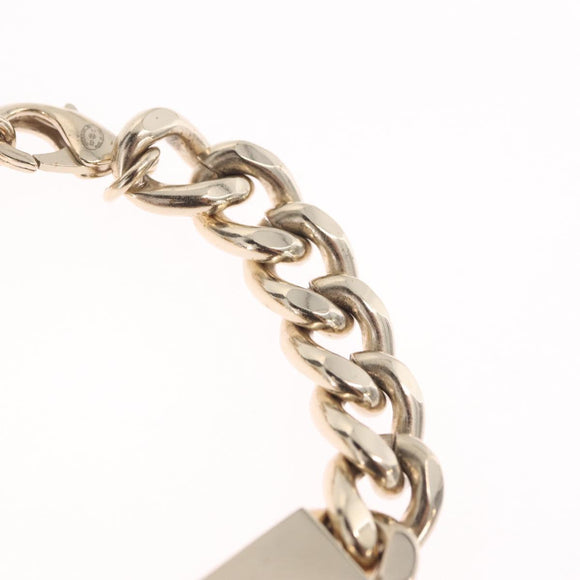 CHANEL Bracelet Metal Champagne Gold CC Auth 212168M