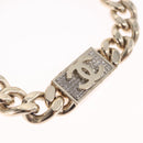 CHANEL Bracelet Metal Champagne Gold CC Auth 212168M-3