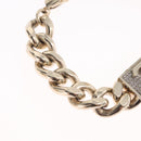 CHANEL Bracelet Metal Champagne Gold CC Auth 212168M-4