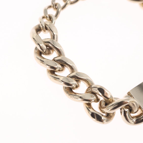 CHANEL Bracelet Metal Champagne Gold CC Auth 212168M
