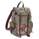 GUCCI GG Supreme Disney Collaboration Backpack PVC Beige 460029 Auth 212401SM-1