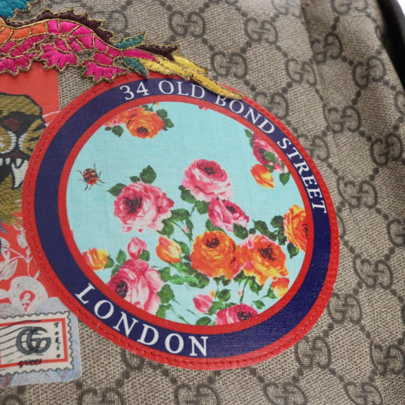 GUCCI GG Supreme Disney Collaboration Backpack PVC Beige 460029 Auth 212401SM