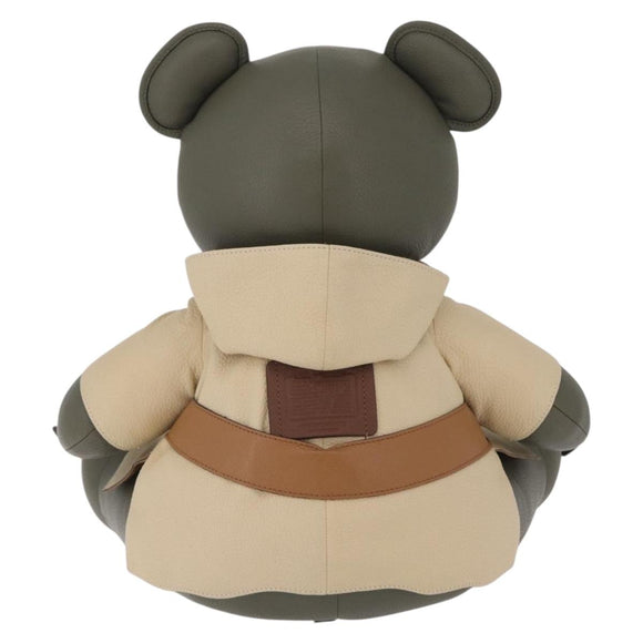 Coach COACHxSTAR WARS Collectible Bear Yoda Stuffed Leather Green Auth 212404M