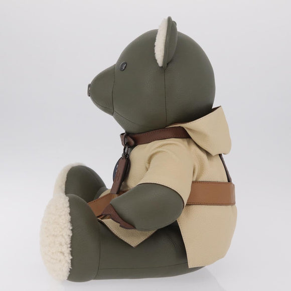 Coach COACHxSTAR WARS Collectible Bear Yoda Stuffed Leather Green Auth 212404M