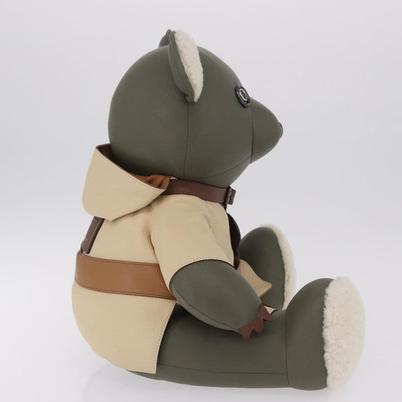 Coach COACHxSTAR WARS Collectible Bear Yoda Stuffed Leather Green Auth 212404M