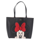 kate spade x Disney Minnie Mouse Tote Bag Leather Black Auth 212406M-2