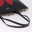 kate spade x Disney Minnie Mouse Tote Bag Leather Black Auth 212406M-7