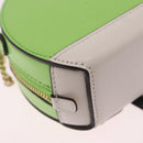 kate spade x Disney Tinkerbell Shoulder Bag Leather Green Gold Auth 212407M-12