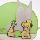 kate spade x Disney Tinkerbell Shoulder Bag Leather Green Gold Auth 212407M-16
