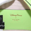 kate spade x Disney Tinkerbell Shoulder Bag Leather Green Gold Auth 212407M-18