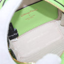 kate spade x Disney Tinkerbell Shoulder Bag Leather Green Gold Auth 212407M-19