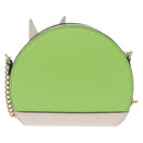 kate spade x Disney Tinkerbell Shoulder Bag Leather Green Gold Auth 212407M-3
