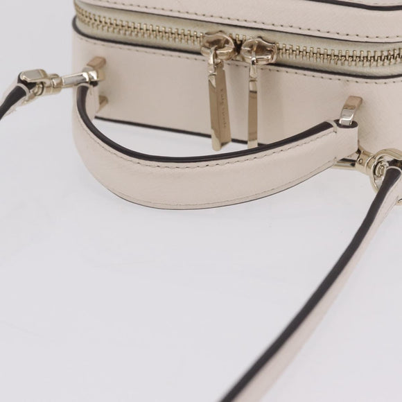kate spade x Disney Shoulder Bag Leather 2way Beige Gold Auth 212408M