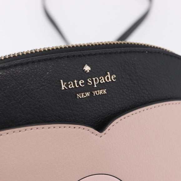 kate spade x Disney Minnie Mouse Shoulder Bag Leather Pink Gold Auth 212409A