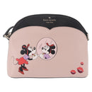 kate spade x Disney Minnie Mouse Shoulder Bag Leather Pink Gold Auth 212409A-2