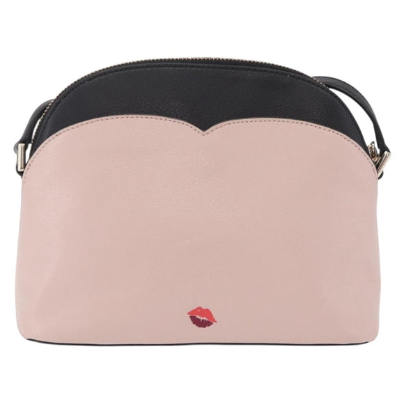 kate spade x Disney Minnie Mouse Shoulder Bag Leather Pink Gold Auth 212409A