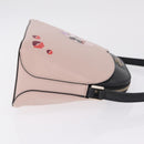 kate spade x Disney Minnie Mouse Shoulder Bag Leather Pink Gold Auth 212409A-4