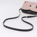 kate spade x Disney Minnie Mouse Shoulder Bag Leather Pink Gold Auth 212409A-7