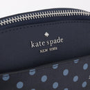 kate spade x Disney Alice in Wonderland Bag Leather Navy Silver Auth 212411M-17
