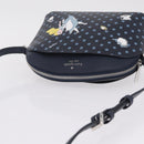 kate spade x Disney Alice in Wonderland Bag Leather Navy Silver Auth 212411M-6