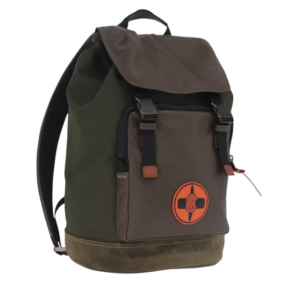 Coach x Michael B. Jordan × NARUTO Backpack Leather Khaki Auth 212412M