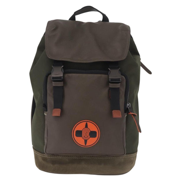 Coach x Michael B. Jordan × NARUTO Backpack Leather Khaki Auth 212412M