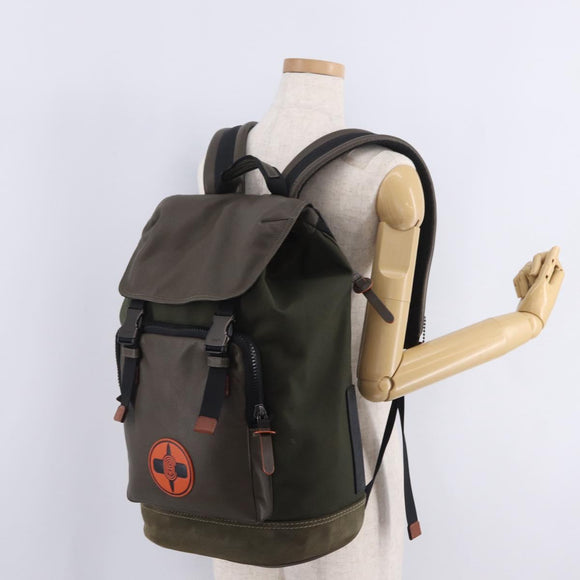 Coach x Michael B. Jordan × NARUTO Backpack Leather Khaki Auth 212412M