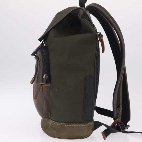 Coach x Michael B. Jordan × NARUTO Backpack Leather Khaki Auth 212412M