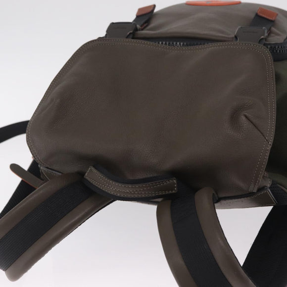 Coach x Michael B. Jordan × NARUTO Backpack Leather Khaki Auth 212412M