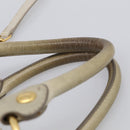 Miu Miu Hand Bag Leather 2way Beige Gold Auth 212414A-11