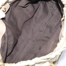Miu Miu Hand Bag Leather 2way Beige Gold Auth 212414A-24