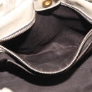 Miu Miu Hand Bag Leather 2way Beige Gold Auth 212414A-28