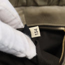 Miu Miu Hand Bag Leather 2way Beige Gold Auth 212414A-29