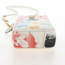 Jimmy Choo Shoulder Bag Leather White Gold Auth 212415SM-9
