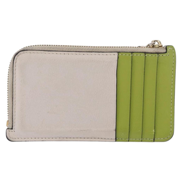 LOEWE × Studio Ghibli Ootori-sama Card Case Leather Beige Gold Auth 212417M