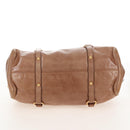 Miu Miu Hand Bag Leather 2way Beige Gold Auth 212421M-13