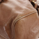 Miu Miu Hand Bag Leather 2way Beige Gold Auth 212421M-15