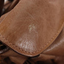 Miu Miu Hand Bag Leather 2way Beige Gold Auth 212421M-32