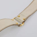 Miu Miu Hand Bag Leather 2way White Gold Auth 212422A-12