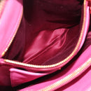 Miu Miu Matelasse Hand Bag Leather 2way Pink Gold Auth 212423M-28