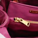Miu Miu Matelasse Hand Bag Leather 2way Pink Gold Auth 212423M-30