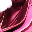 Miu Miu Matelasse Hand Bag Leather 2way Pink Gold Auth 212423M-31