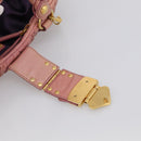 Miu Miu Matelasse Hand Bag Leather 2way Pink Gold Auth 212425A-22