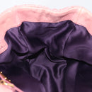 Miu Miu Matelasse Hand Bag Leather 2way Pink Gold Auth 212425A-27