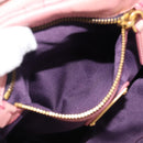 Miu Miu Matelasse Hand Bag Leather 2way Pink Gold Auth 212425A-30