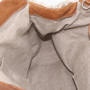 Miu Miu Hand Bag leather Straw 2way Beige Silver Auth 212426M-26