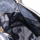 Miu Miu Hand Bag Leather 2way Black Gold Auth 212428M-23