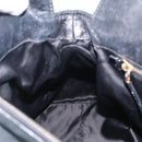 Miu Miu Hand Bag Leather 2way Black Gold Auth 212428M-24