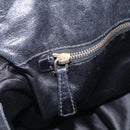 Miu Miu Hand Bag Leather 2way Black Gold Auth 212428M-25