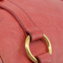 Miu Miu Hand Bag Leather 2way Pink Gold Auth 212429M-17